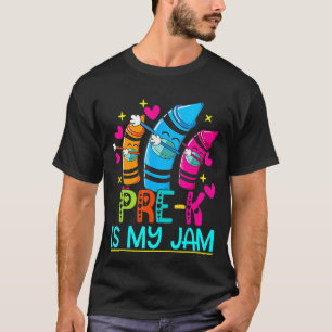 Prek is mijn jam leraar student 100 dagen slimmer t-shirt