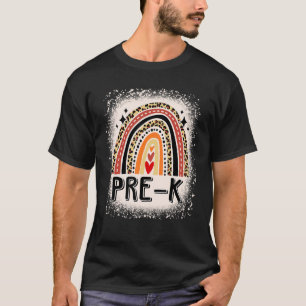 Prek Leopard Rainbow leraar team Prek squad gir T-shirt