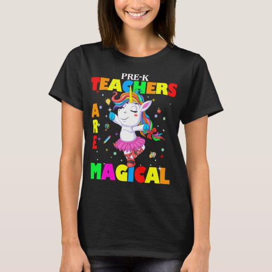 prek leraar is magisch t-shirt (Voorkant)