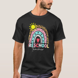 Prek leraar leerling preschool Boho regenboogluipa T-shirt