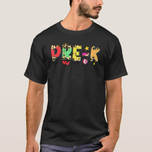 Prek Lopard Teachers Kinder Team eerste dag Scho T-shirt