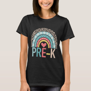 Prek Rainbow Terug naar school Leerleraar Studente T-shirt
