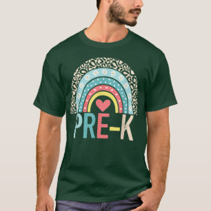 Prek Rainbow Terug naar school Leerleraar Studente T-shirt
