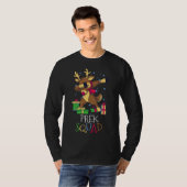 PREK Squad Dabbing Rendier Kerstmis Leraar T-shirt (Voorkant volledig)