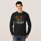 Prek Squad First Day Teacher Kinder Team Terug naa T-shirt (Voorkant volledig)