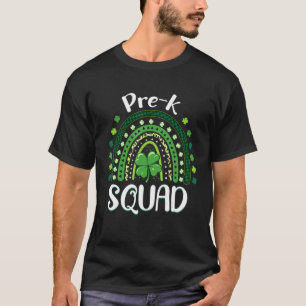 Prek Squad Teacher Rainbow St Patricku2019s Dag T-shirt