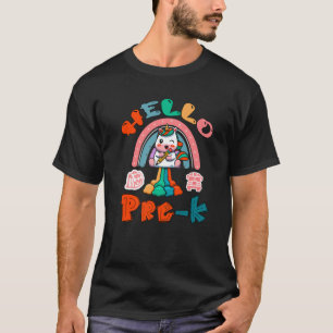 Prek Teacher Rainbow Unicorn terug naar school pre T-shirt