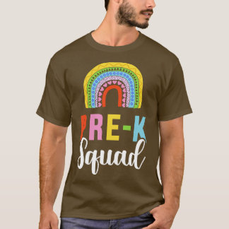 Prek team voor eerste dag van de kleuterschool kin t-shirt