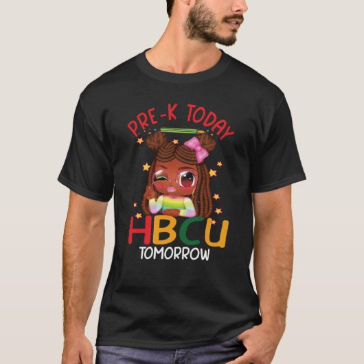 Prek Today Hbcu Tomorrow Future Hbcu Grad Kids Hbc T-shirt (Voorkant)