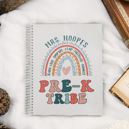 Prek Tribe Teacher Personalized Gift Rainbow Notitieboek