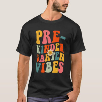 Prek Vibes Kleuterleidster Vrouwen Bach naar Schoo T-shirt
