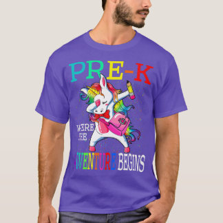 PreK waar het avontuur Unicorn begint T-shirt