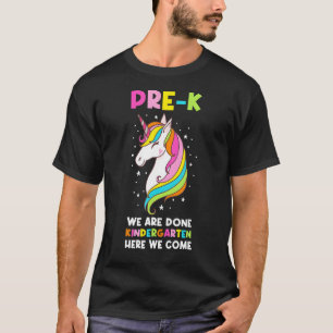 Prek We zijn klaar met de kleuterschool Hier komen T-shirt