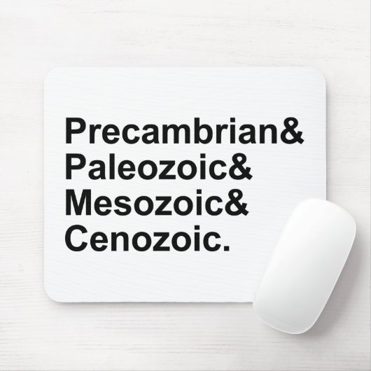 Prekambrië Paleozoïsche mesozoïde Cenozoïde Aarde  Muismat (Met muis)