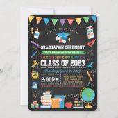 PreKindergarten Afstuderen Ceremony Chalkboard Kaart (Voorkant)