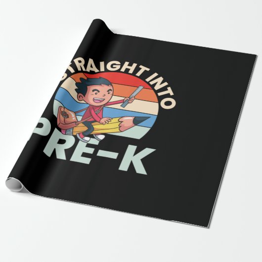 Prekleuterschool direct in kleuterschool cadeaupapier (Uitgerold)