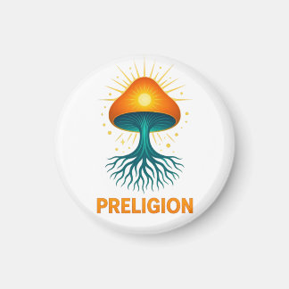 Preligion - Paddenstoel logo Magneet