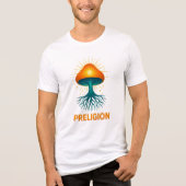 Preligion - Paddenstoel logo Tri-Blend Shirt (Voorkant)