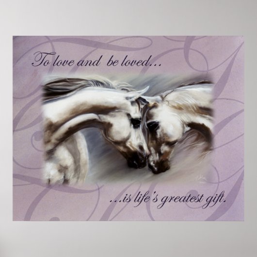 Prelude Horses van Kim McElroy Poster (Voorkant)