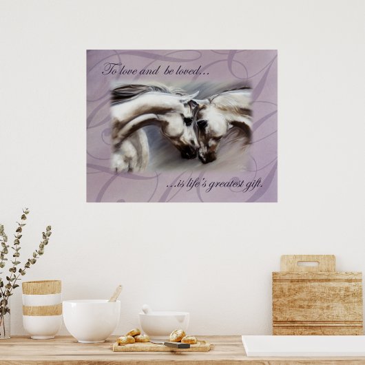 Prelude Horses van Kim McElroy Poster (Keuken)