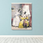 Prelude, uit "Journal des femmes", 1830-48 Canvas Afdruk (Insitu (Houten vloer))