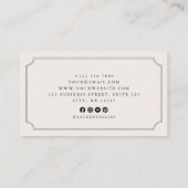 Premade Acorn Logo Ivory Professional Visitekaartje (Achterkant)
