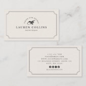 Premade Acorn Logo Ivory Professional Visitekaartje (Voorkant / Achterkant)