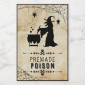 Premade Poison Funny Halloween Party Soda Labels Voedselcontainer Etiket (Enkel label)