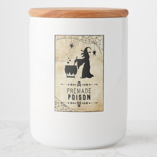 Premade Poison Funny Halloween Party Soda Labels Voedselcontainer Etiket (Voorkant)