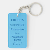 Premature Sleutelhanger voor Awareness Ribbon (achterkant)