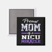 Prematuriteit Bewustmaking Proud Preemie Mam Nicu  Magneet (Voorkant / Achterkant)