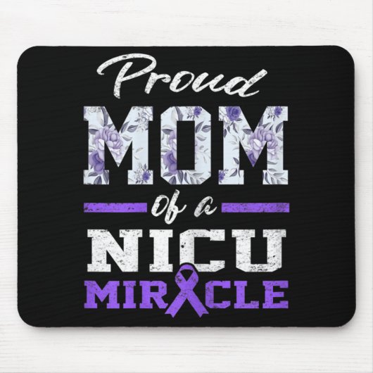 Prematuriteit Bewustmaking Proud Preemie Mam Nicu  Muismat (Voorkant)
