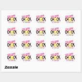 Premed Chick 2 Ronde Sticker (Vel)