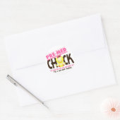 Premed Chick 2 Ronde Sticker (Envelop)