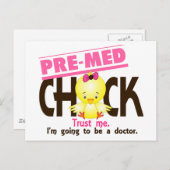 Premed Chick 3 Briefkaart (Voorkant / Achterkant)
