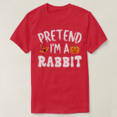 Premediate Im A Rabbit Halloween Costume Mannen Wo T-shirt (Design voorkant)
