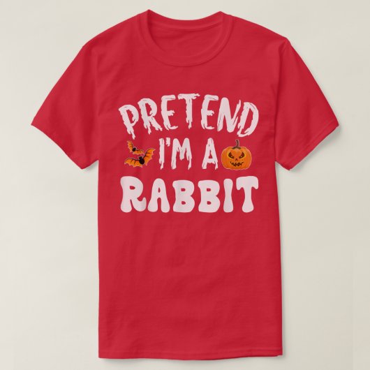 Premediate Im A Rabbit Halloween Costume Mannen Wo T-shirt (Design voorkant)