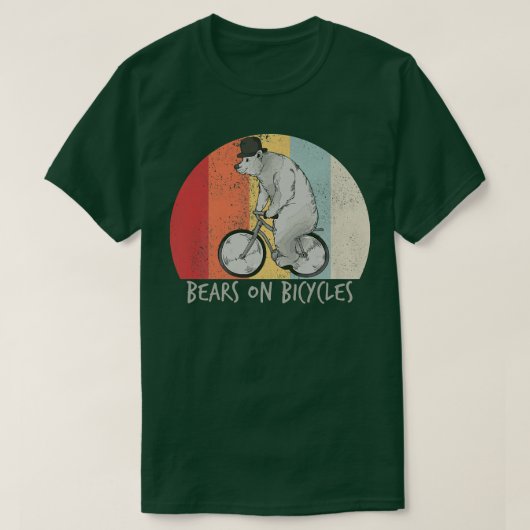 Premie fietsenbike-fietsenfietser Beer T-shirt (Design voorkant)