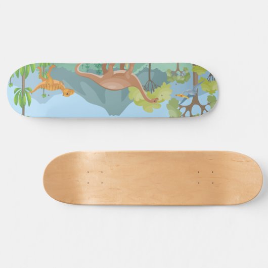 Premie op het eiland Dinosaur Persoonlijk Skateboard (Horizontaal)