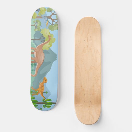 Premie op het eiland Dinosaur Persoonlijk Skateboard (Voorkant)