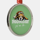 premie voor beagle hondenras metalen ornament (Rechts)