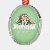 premie voor beagle hondenras metalen ornament (Links)