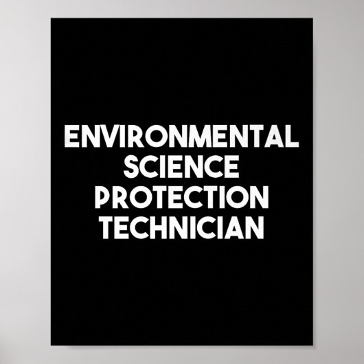 premie voor milieubeschermingstechnicus poster (Voorkant)