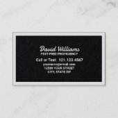 Premie voor ongediertebestrijding visitekaartje (Achterkant)