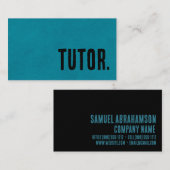 Premier Blau Nep Leer Tutor Visitekaartje (Voorkant / Achterkant)