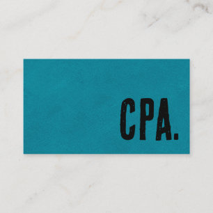 Premier Blauw Faux Lederen Accountant Visitekaartje