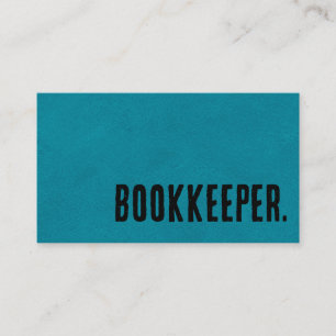 Premier Blauw Faux Lederen Boekhouder Visitekaartje