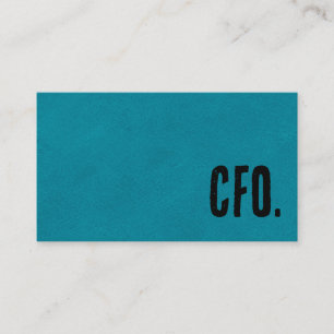 Premier Blue Faux lederen CFO Visitekaartje