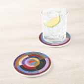 Premier Disque van Robert Delaunay Zandsteen Onderzetter (Zijkant)