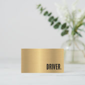 Premier Faux Gold Metallic Driver Visitekaartje (Staand voorkant)